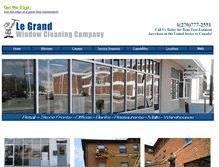 Tablet Screenshot of legrandwindowcleaning.com